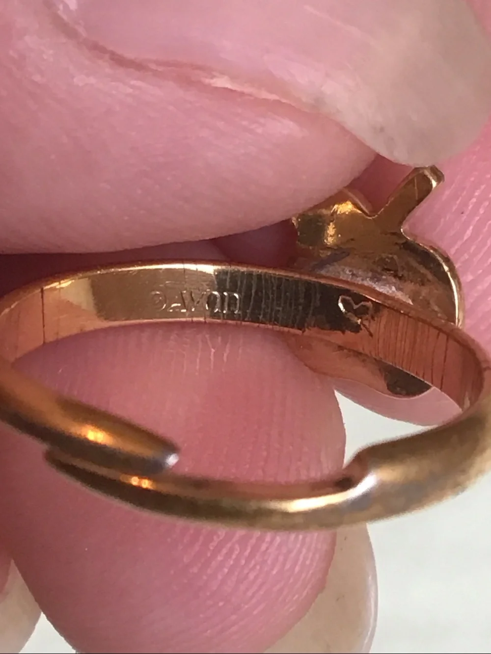 Set of 3 Fun Vtg Gold-toned and Enamel Rings, Adjustable